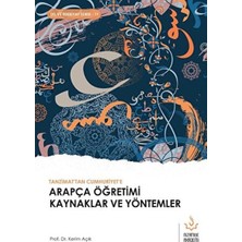Mabelme Store Tanzimattan Cumhuriyete Arapça Öğretimi Kaynaklar ve Yöntemler
