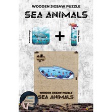 Mabelme Store Ahşap Puzzle - Sea Animals (87 Parça)