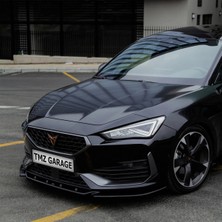 TMZ Garage Cupra Leon 2020-2024 Piano Black Ön Lip | Ön Tampon Alt Lip – Parlak Siyah
