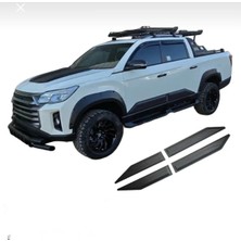 TMZ Garage 2018+SSANGYONG Musso Kapı Gövde Koruma Kaplama Kabartma 4 Parça