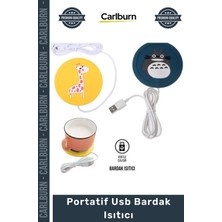 Carlburn Özel Üretim Masaüstü Ofis Tipi Portatif Şık Isı Koruyucu Pratik Hızlı Kaliteli USB Bardak Isıtıcı