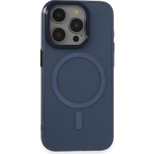TeknoKapsül Iphone 15 Kılıf Anka Pc Magneticsafe Sert Metal Kapak - Lacivert