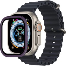 TeknoKapsül Watch 49MM Alüminyum Kasa Cam Ekran Koruyucu - Mor