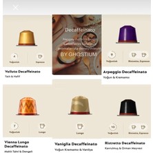 Nespresso Kafeinsiz Kapsül Kahve Seçkisi 50 Kapsül