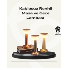 Modern Usb'li Kablosuz Masa Lambası – Minimalist Tasarım 3 Farklı Parlaklık - 9485-5400