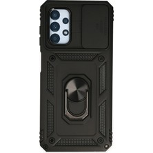 TeknoKapsül Galaxy A33 5g Kılıf Pars Lens Yüzüklü Silikon - Siyah