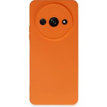 TeknoKapsül Redmi A3 4g Kılıf Nano Içi Kadife Silikon - Turuncu