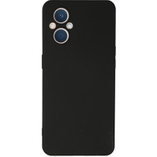 TeknoKapsül Reno 7 Lite Kılıf Nano Içi Kadife Silikon - Siyah