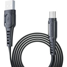 TeknoKapsül DC01 Süper Hızlı Micro USB Kablo 1m 2.4A - Siyah