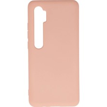 TeknoKapsül Mi Note 10 Lite Kılıf Nano Içi Kadife Silikon - Pudra