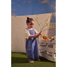 Oh la la Koala For Little Ones Mavi Daisy Picnic Serisi Cepli Salopet