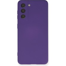 TeknoKapsül Galaxy S21 Kılıf Nano Içi Kadife Silikon - Mor