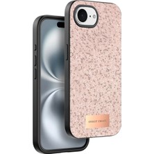 TeknoKapsül Onegif Iphone 16E Bright Simli Kapak - Pembe