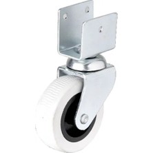 TeknoKapsül Hts 324 - 50X20 mm Gri Kısa U Tablalı Teker 4 Adet