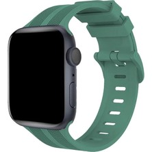 TeknoKapsül Watch 38MM KR408 Çizgili Kordon - Yeşil