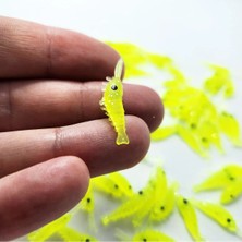 Megsaydin 2.5 cm 0.3 gr Mikro Silikon Karides – 100’LÜ Mini Yem Seti