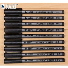 STA Pigment Liner Teknik Çizim Kalemi Seti ( 8 Li Set ) ( 0.05/0.1/0.2/0.3/0.4/0.5/0.6/0.8)