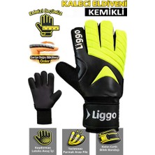 Liggo Plonjon Kemikli Kaleci Eldiveni Bilek Bandajlı Parmak Destekli Kaleci Eldiveni 7-8-9-10