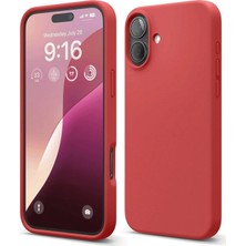 TeknoKapsül Iphone 16 Kılıf Nano Içi Kadife Silikon - Kırmızı
