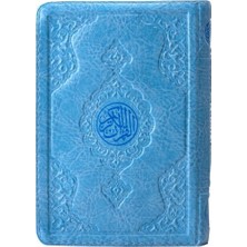 Mabelme Store Çanta Boy Kur'an-I Kerim (Mavi Renk, Kılıflı, Mühürlü)