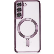 TeknoKapsül Galaxy S22 Kılıf Kross Magneticsafe Kapak - Mor