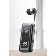 TeknoKapsül Makaralı Bluetooth Kulaklık Kulak Içi Dijital Göstergeli Yüksek Ses Kaliteli -