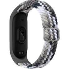 TeknoKapsül Mi Band 4 Kordon (Saat Değildir) - Gri-Siyah