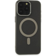 TeknoKapsül Iphone 15 Kılıf Lodos Magneticsafe Mat Kapak - Titan Gri
