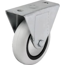 TeknoKapsül Hts 355 - 75X25 mm Pvc Makaralı Sabit Teker 4 Adet