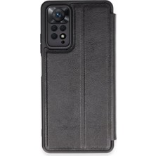 TeknoKapsül Note 12 4g Kılıf Flip Cover - Siyah