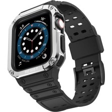 TeknoKapsül Watch 42MM KR401 Kordon - Siyah-Gümüş