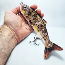 Megsaydin Profesyonel Eklemli Yapay Balık 25 cm 145 gr – Batan Tip Alabalık Yem