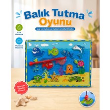 Bloomin Eğitici Manyetik Balık Tutma Oyunu ve Bultak Seti - Ince Motor Becerisi Geliştiren Bebek - Çocuk Oyuncak