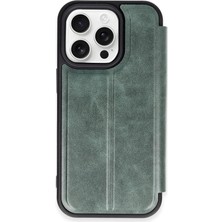 TeknoKapsül Iphone 14 Kılıf Flip Cover - Koyu Yeşil