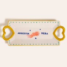 Zsa Zsa Zsu Sanya Seramik Tabak 16 cm Renkli
