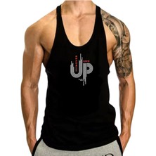 Erkek Sporcu Atleti Pamuklu Kumaş Fitness & Gym Antrenman