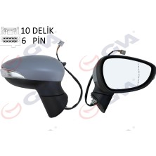 GVA Semeglbl Diş Dikiz Aynasi Sağ Fiesta 12 Elektrikli Isitmali Sinyalli Astarli Asferik 6 Fiş VM-6326EHPAR