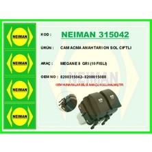 Bescher Semeglbl Cam Acma Anahtari On Sol Ciftli Megane Ii Gri 10 Fisli
