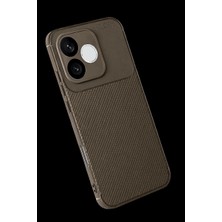 Colezium Huawei Honor 600 Lite Auto Fus Karbon Kapak - Kahverengi