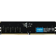 Crucial 16GB DDR5 4800MHZ CL40 PC RAM Value CT16G48C40U5 1248 MHz Hızında Oyun ve Tasarım Uyumlu
