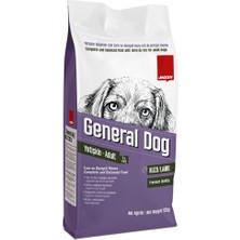 3 Adet Jazzy General Dog Yetişkin Köpek Maması Kuzulu 12 kg