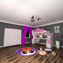 Klasik Dikey Ranza ve 4 Kapılı Gardrop Suntalam