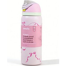 Owala 24 Oz (710 Ml) Freesip Desenli Matara Pipetli & Ağızdan Içimli, Sızdırmaz Kapak