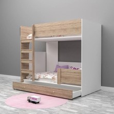 Gardenya Kitaplıklı Ranza Mdf