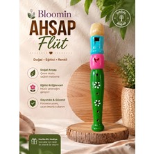 Bloomin Ahşap Flüt Eğitici Müzik Aleti Bebek - Çocuk Ahşap Oyuncak Renkli 20CM Müzik Aleti