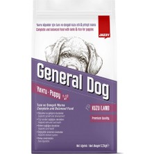 3 Adet Jazzy General Dog Yavru Köpek Maması Kuzulu 2.2 kg