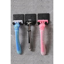 3dprintlix 5'li Permatik Tutucu - Yapışkanlı Banyo Düzenleyici - Jilet Tutucu Aparat - Çok Amaçlı Banyo Askısı