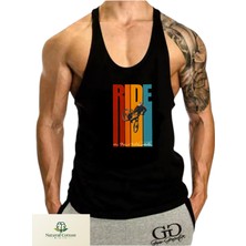 Fitness Gym Tank Top Sporcu Atleti Ince Askılı( Ride)