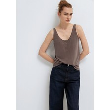 Mavi (Tencel TM) Modal Karışımlı Kahverengi Atlet 1613339-87537