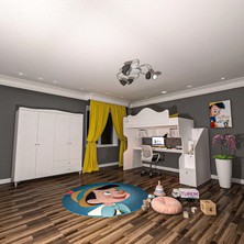 Klasik Masalı Ranza ve 4 Kapılı Gardrop Suntalam